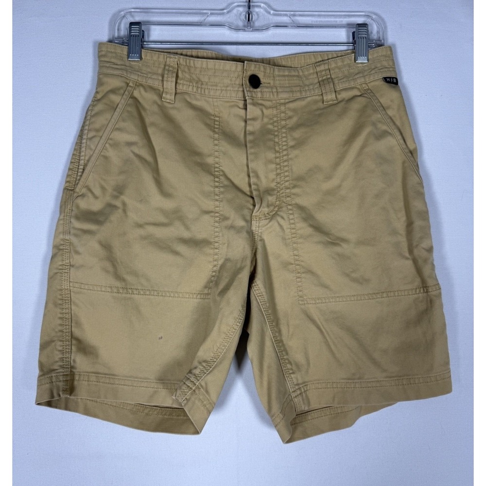 Howler Bros Clarksville Walk Chino Shorts Men's 30 Canvas Utility Beige Khaki
